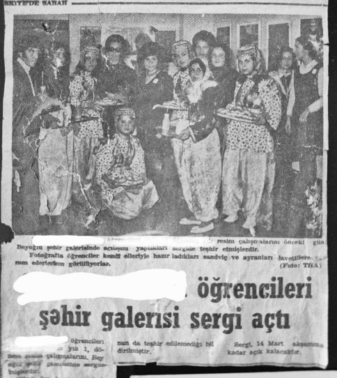 Sergiye ilişkin gazete haberi