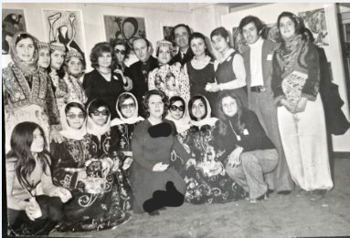 İlk karma resim sergisinden grup fotoğrafı