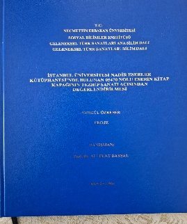Necmettin Erbakan Üniversitesi tez çalışması