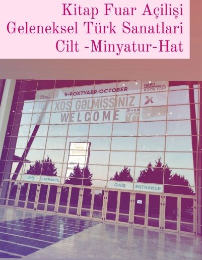 Kitap fuarı açılış afişi