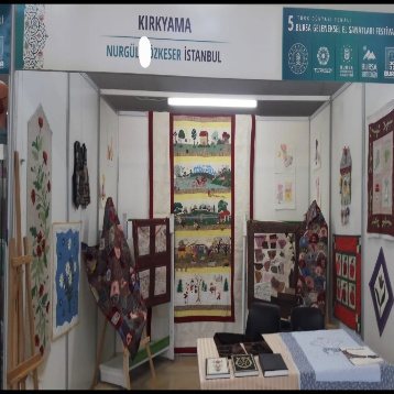 Festivaldeki kırkyama standı