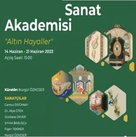 Altın Hayaller sergisi afişi