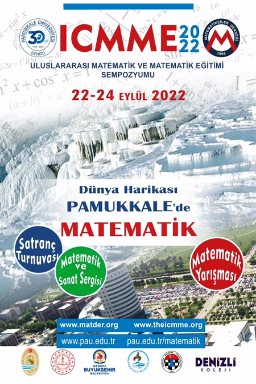 ICMME Pamukkale matematik ve sanat etkinliği afişi
