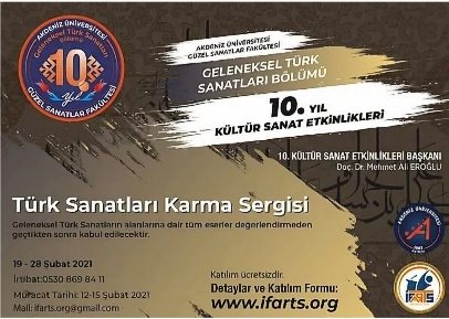 Türk Sanatları Karma Sergisi afişi
