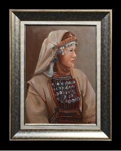 Yağlıboya portre çalışması