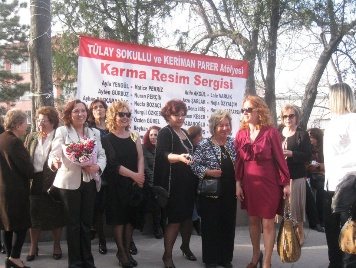 Karma resim sergisi açılışı